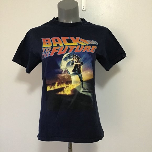 Back To The Future 80s Throwback T-Shirt Size S - Picture 1 of 8
